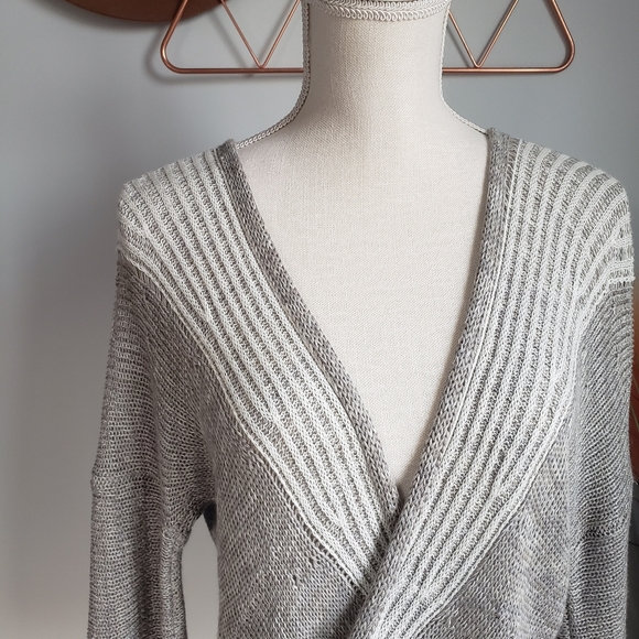 Soft Surroundings, Wrap Around Knit Linen Sweater - Picture 4 of 10